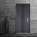 Chinese supplier Black Modern Anti-theft  Cheap Exterior Security Steel Door Steel Door For House Front